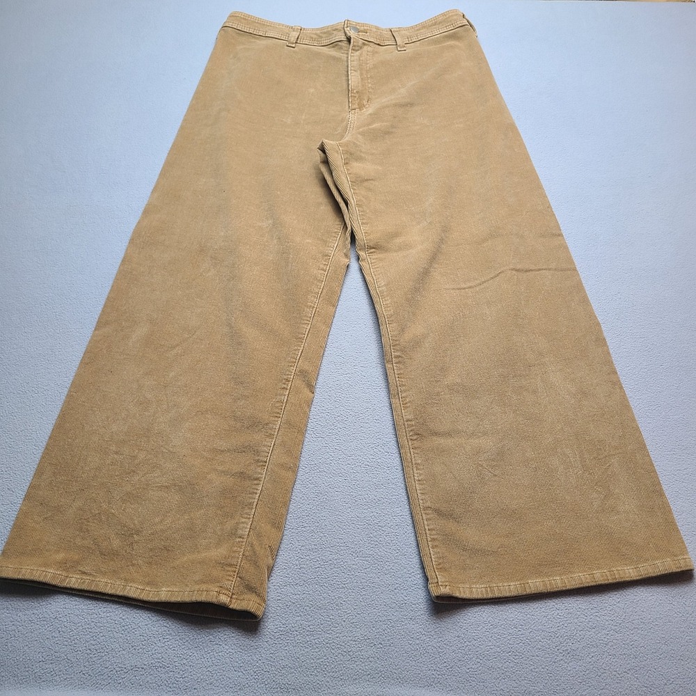 Universal Thread Sailor Wide Leg Women 14R Tan Excellent Corduroy High Rise